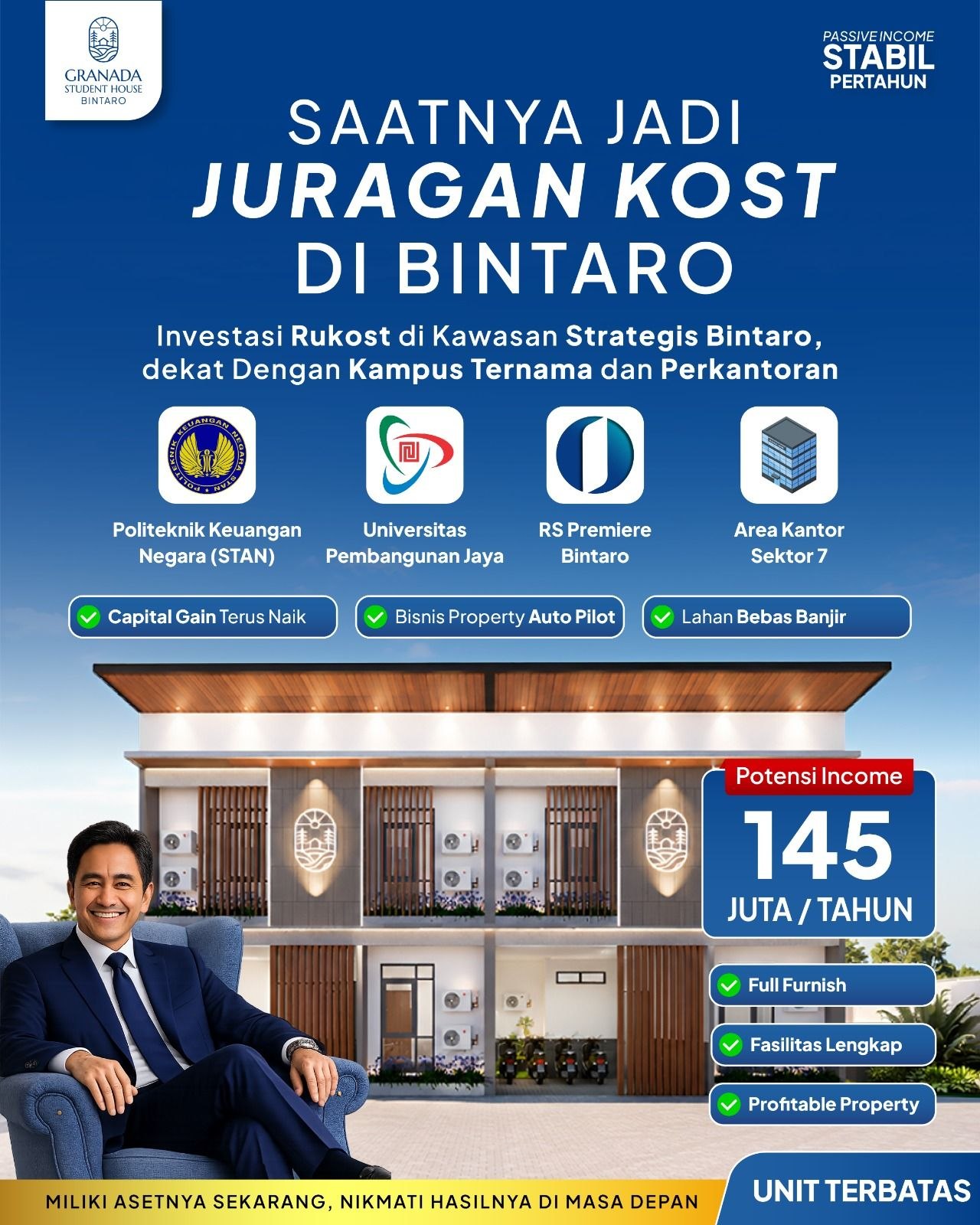 Promo rumah kost dekat STAN Bintaro - Granada Student House