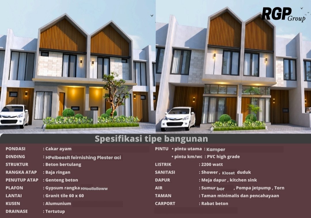 Fasad dan spesifikasi Grand Khairani Residence Krukut Depok
