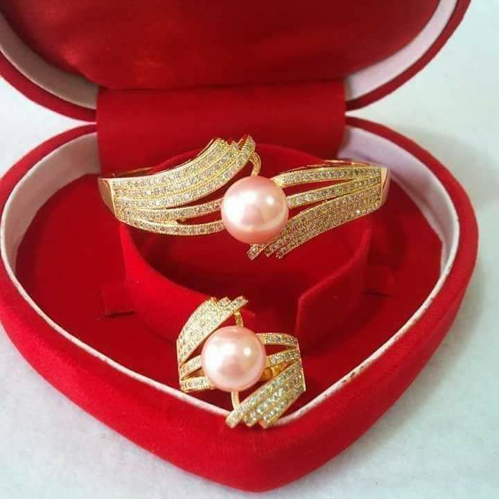 Selection of high-quality pearls showing luster and surface